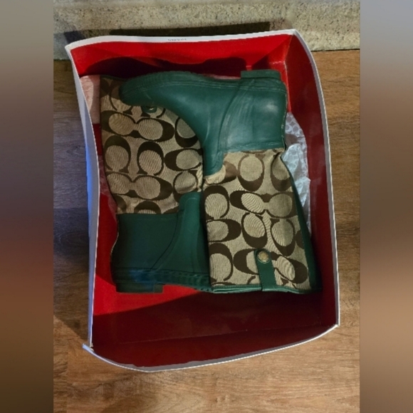 Coach Rain Boots - Picture 1 of 4